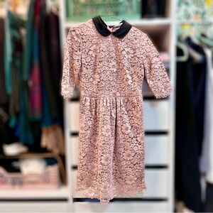 NWT SANDRO FERRONE BLUSH LACE DRESS